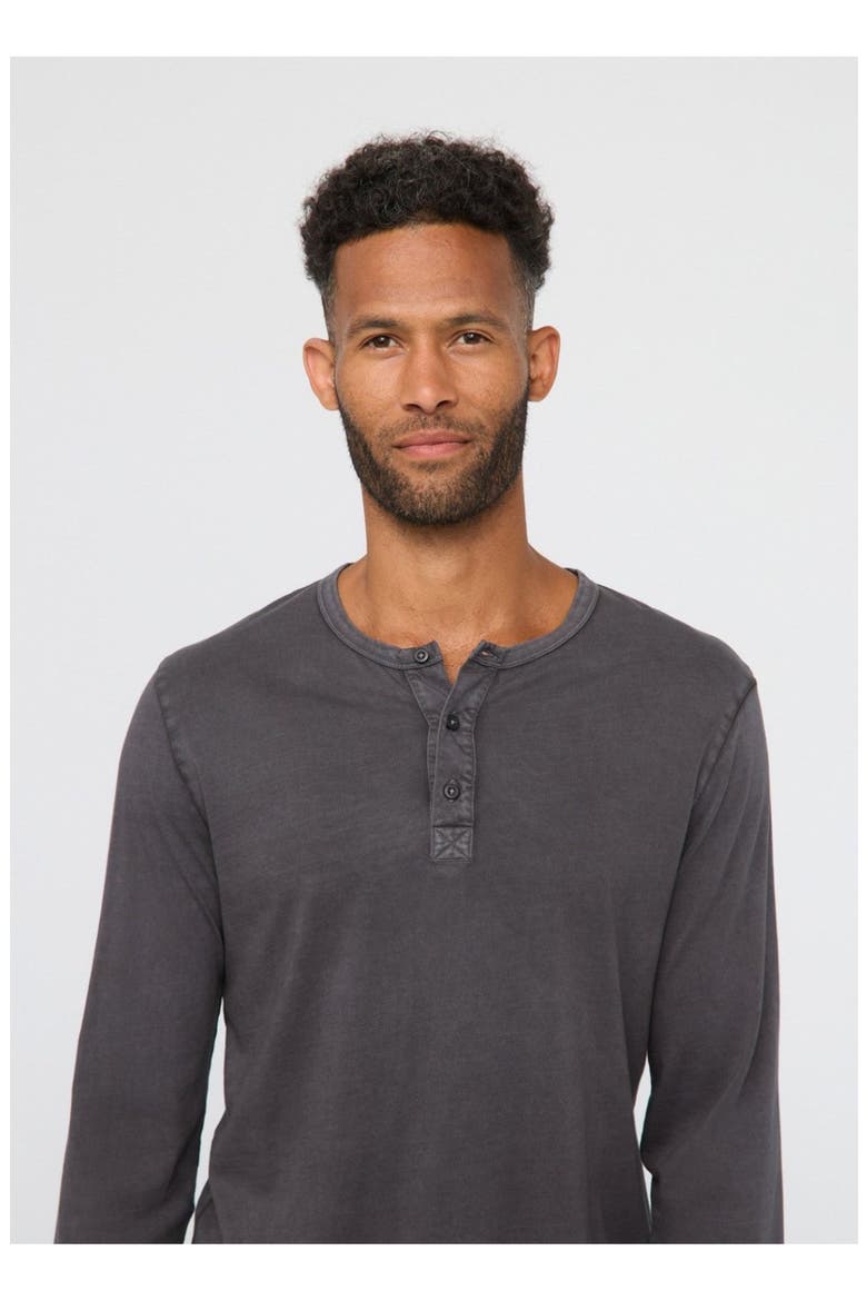PurePima Vintage Henley, Alternate, color, Washed-Grey