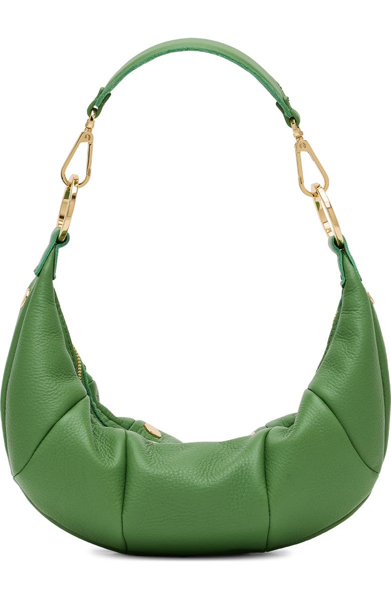 HAMMITT Small Erica Leather Shoulder Bag, Alternate, color, Calypso Pebble/ Gold