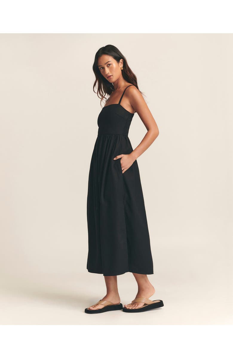 ST MRLO Lanah Midi Dress, Alternate, color, Black