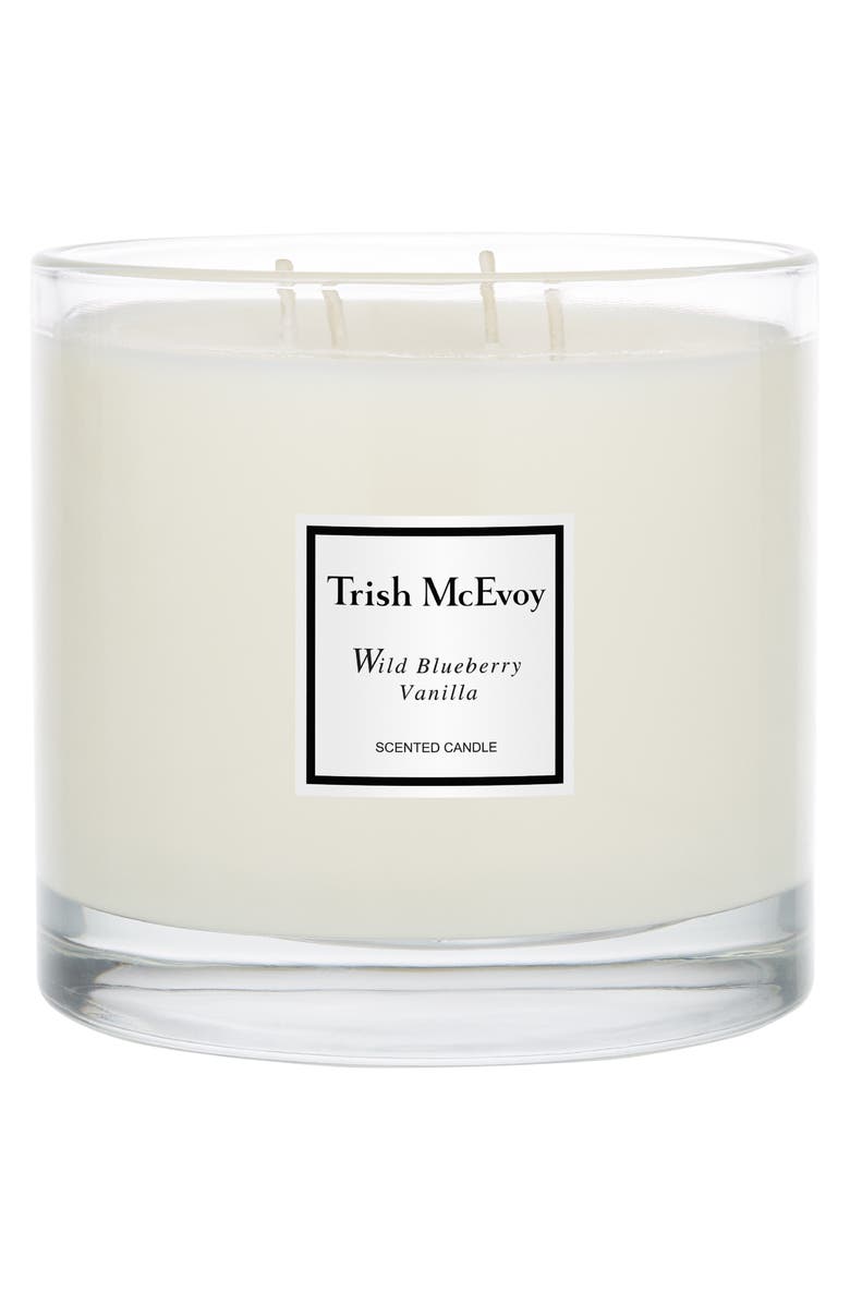 Trish McEvoy Wild Blueberry & Vanilla Luxury Scented Candle, Main, color, 