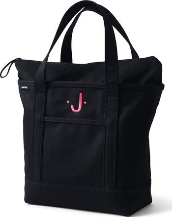 LANDS’END canvas tote bag size M Lands' End Zip Top Canvas Tote Bag | Nordstrom