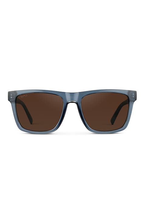 Denver - 53mm Square Polarized Sunglasses