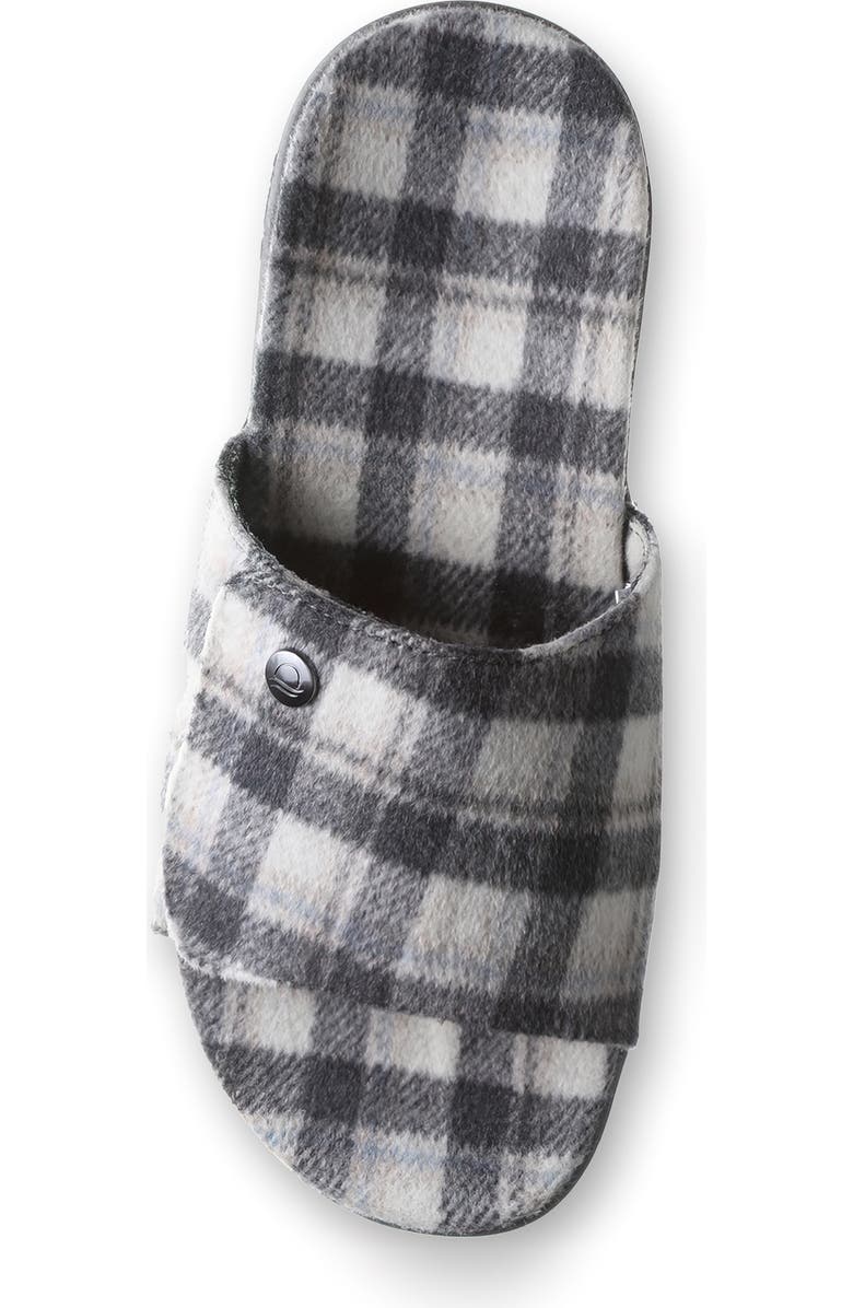 STROLE Den Tartan Wool Slide Sandal, Alternate, color,
