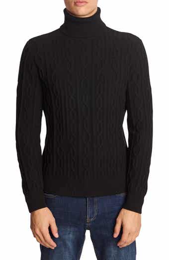 PAISLEY & GRAY Cable Stitch Turtleneck Sweater