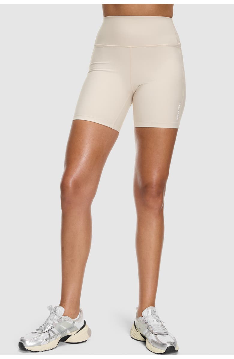 Peloton Cadent High Rise Pocket Bike Short 7" - Lined, Main, color, Oatmeal