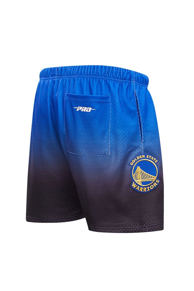 Men's Pro Standard Royal/Black Golden State Warriors Ombre Mesh Shorts, Alternate, color, Purple