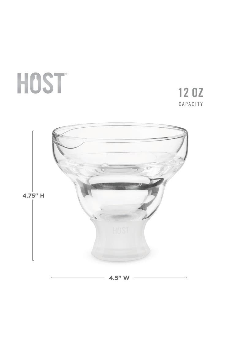 Glass FREEZE Margarita Cooling Cup Set of 2, Alternate, color, Clear