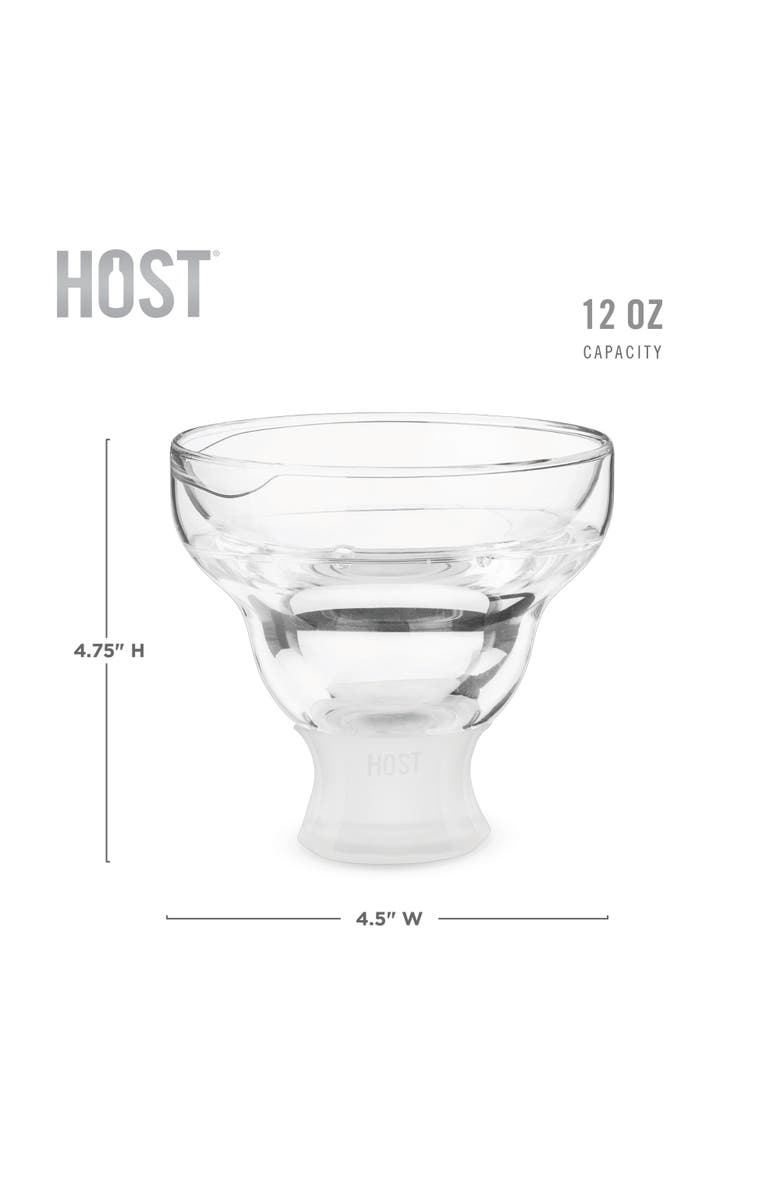 HOST Glass FREEZE Margarita Cooling Cup Set of 2, Alternate, color, Clear