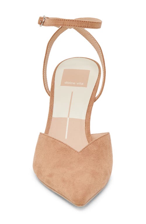 Dolce Vita Keisha Ankle Strap Pump In Tan Suede
