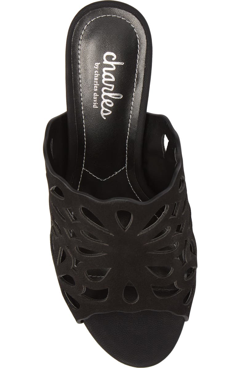 Charles by Charles David Nicki Perforated Open Toe Mule, Alternate, color,