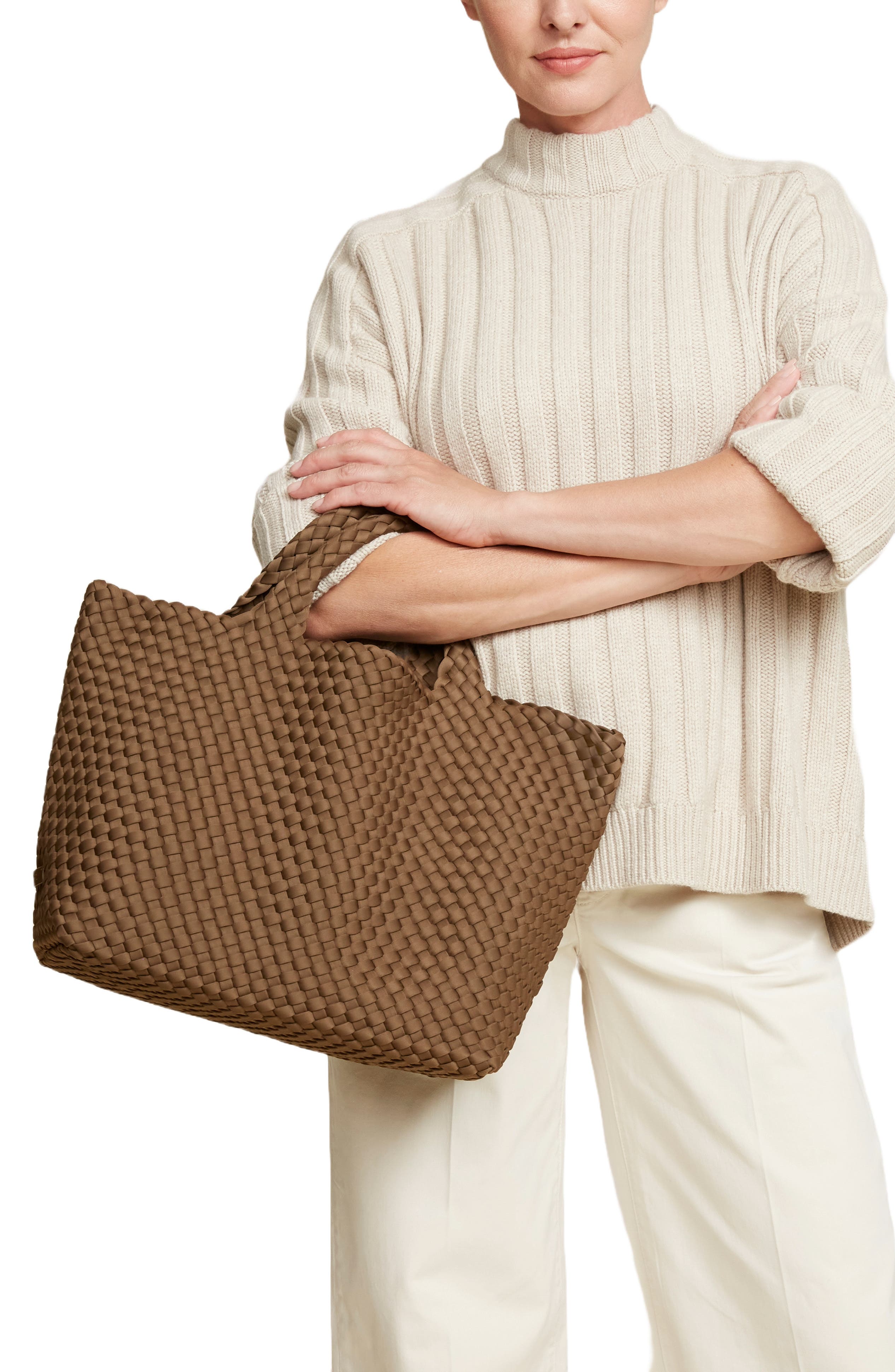 NAGHEDI St. Barths Medium Tote, Alternate, color, Mink