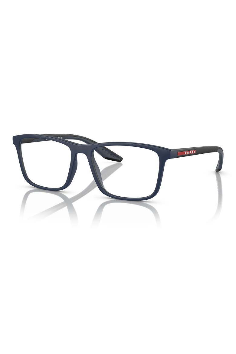 56mm Pillow Optical Glasses, Alternate, color, BLUE