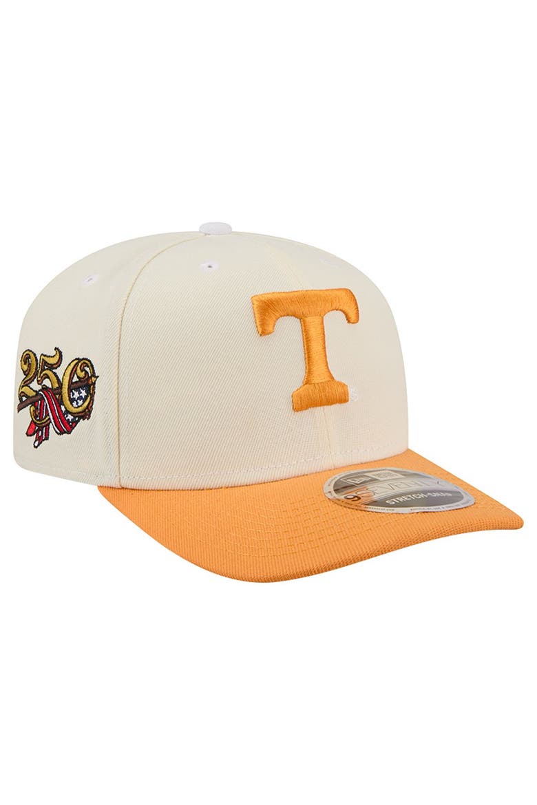 Men's New Era Cream/Tennessee Orange Tennessee Volunteers America's 250th 9SEVENTY Adjustable Hat, Main, color, Cream