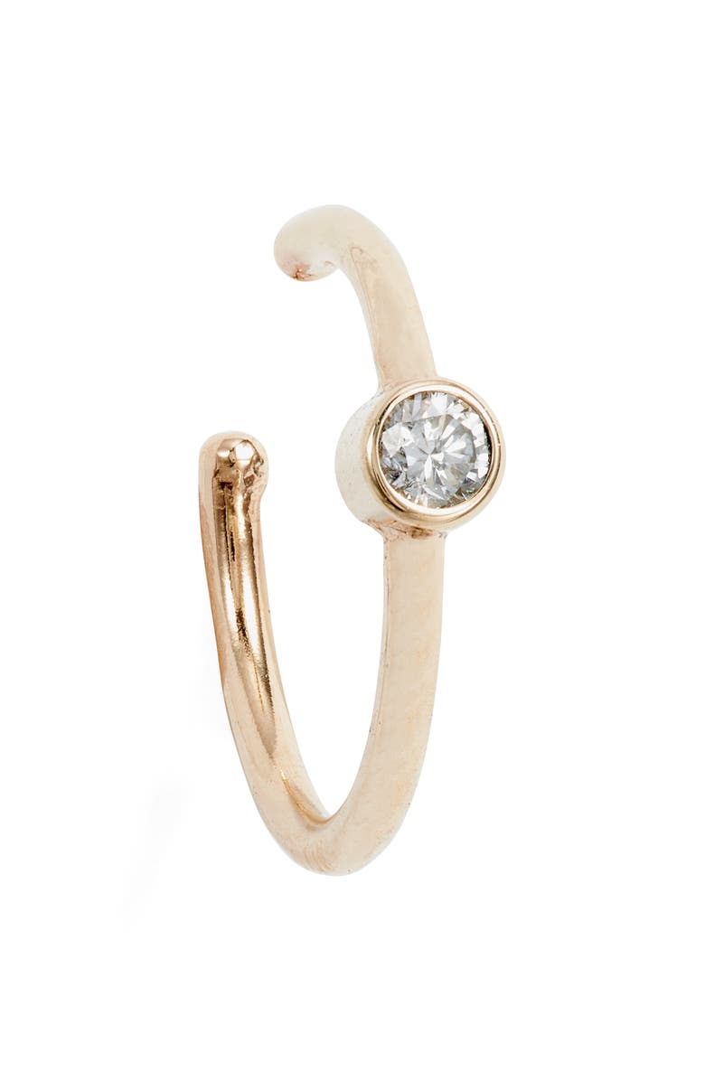 Zoë Chicco Diamond Ear Cuff, Main, color, 