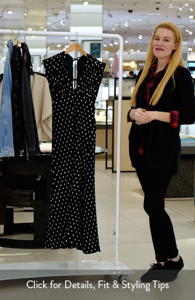 En Saison Darlene Polka Dot Flutter Sleeve Dress (Women) | Nordstromrack