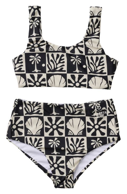 Kids' Beach Check Two-Piece Swimsuit (Little Kid & Big Kid)