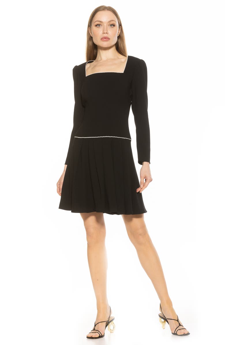 Alexia Admor Ashanti Puff Shoulder Dress, Alternate, color, 