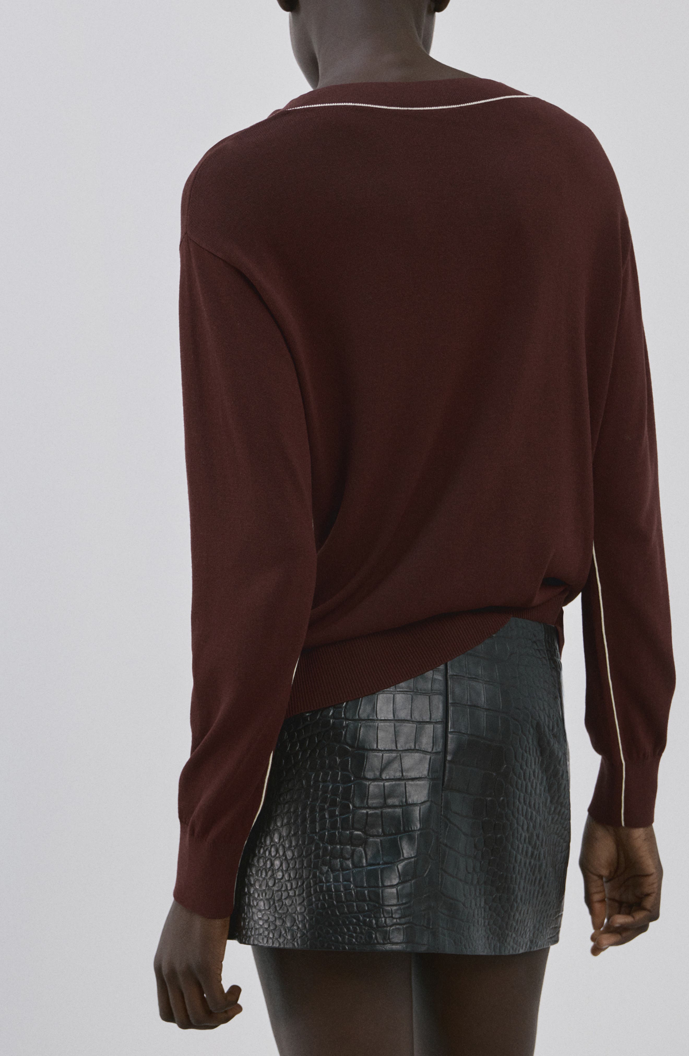 Bert Jersey V-Neck Sweater - image 2