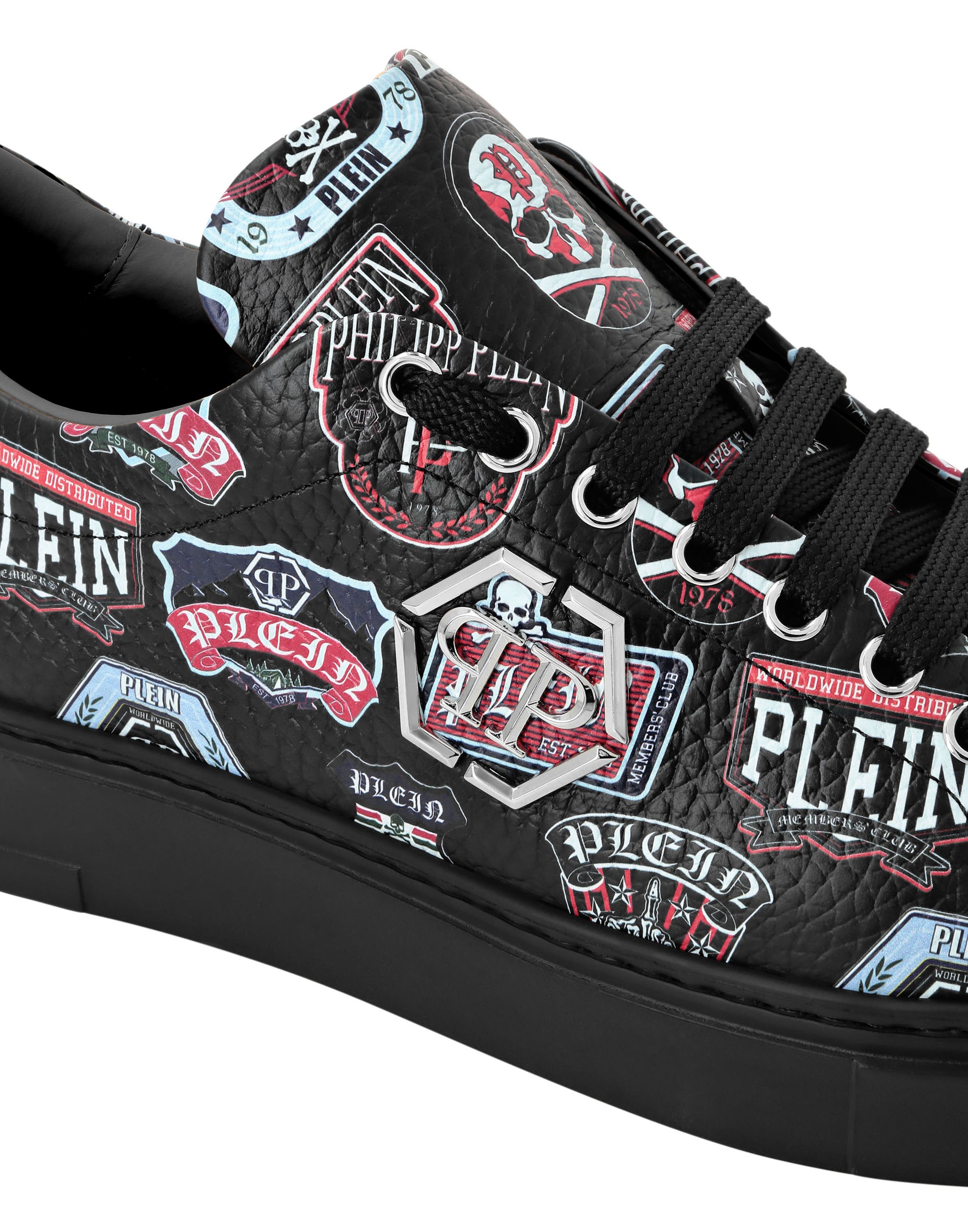 Lo-Top Sneakers Carson Patches Men, Alternate, color, black/black