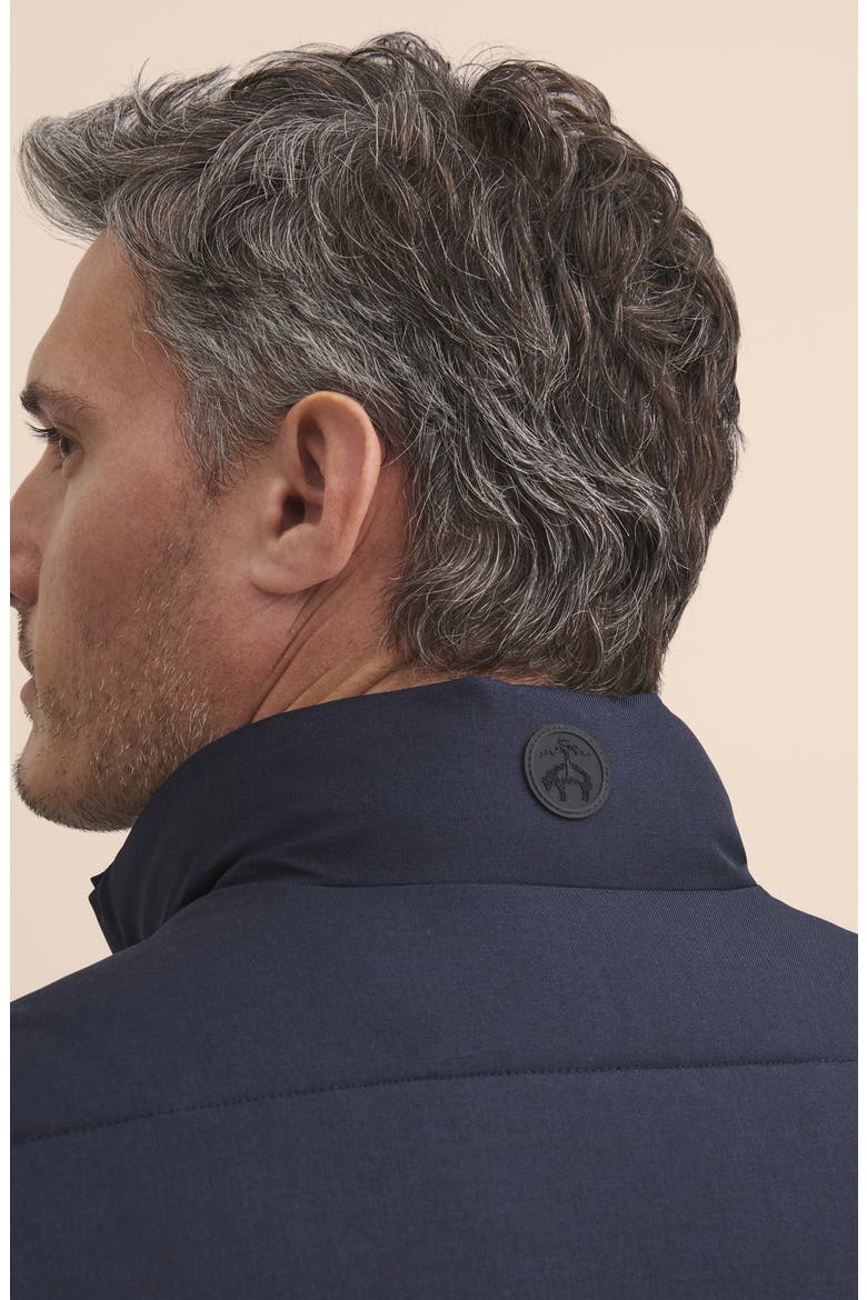 Quilted Stand Collar Vest, Alternate, color, NAVY MELANGE