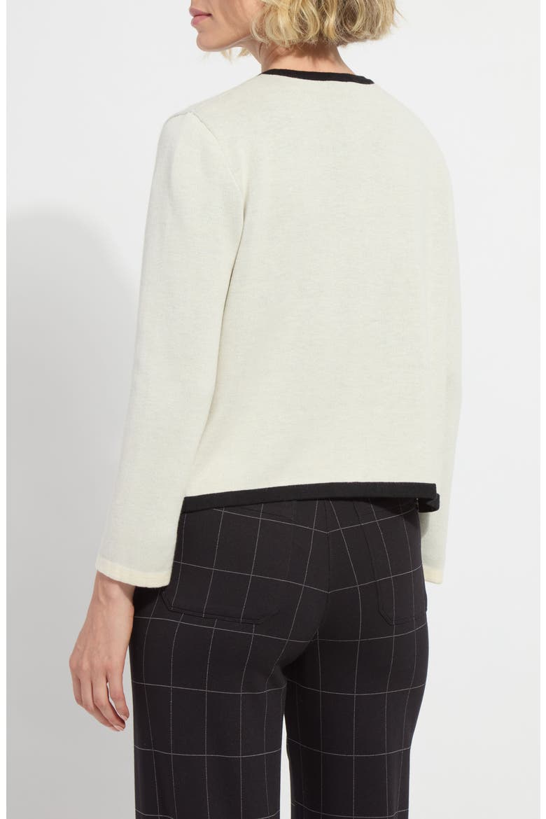 Erin Windowpane Check High Waist Wide Leg Ponte Pants, Alternate, color, DOUBLE CHECK LINE