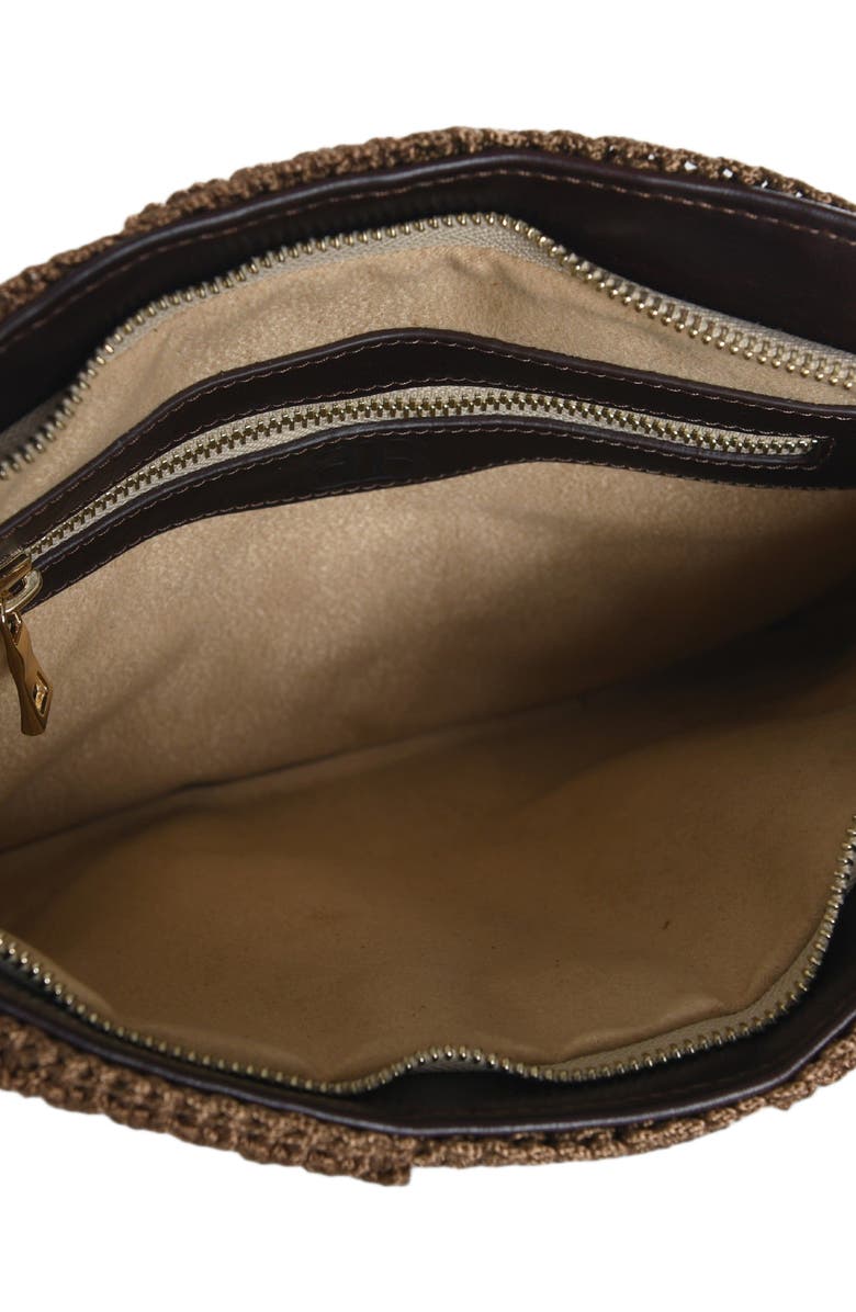 Forever & Always Shoes Paola Hand Woven Patchwork Shoulder Bag with Leather Straps, Alternate, color,