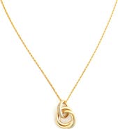 Panacea Pavé Crystal Circle Pendant Necklace