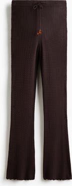 H&M Flared Crochet-look Trousers