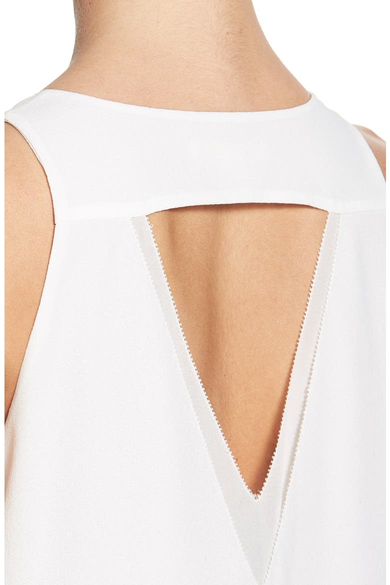 V-Neck Underlay Tank, Alternate, color, WHITE