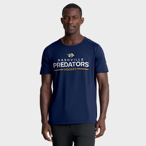 Men's Fanatics Navy Nashville Predators Authentic Pro Rink Tech T-Shirt