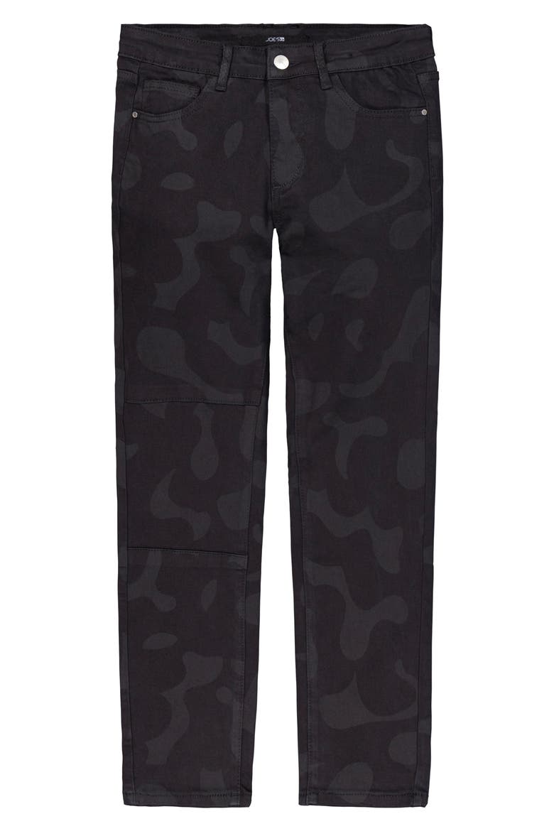 Kids' Brixton Camo Print Slim Straight Leg Jeans, Alternate, color, BLACK CAMOUFLAGE