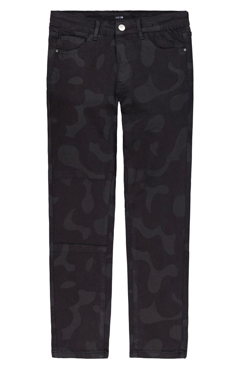 Joe's Jeans Kids' Brixton Camo Print Slim Straight Leg Jeans, Alternate, color, Black Camouflage