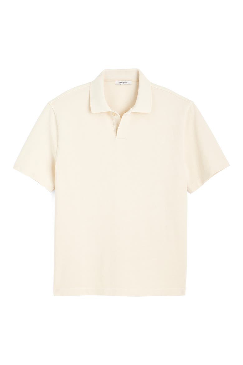 Compact Knit Polo, Alternate, color, PARCHMENT