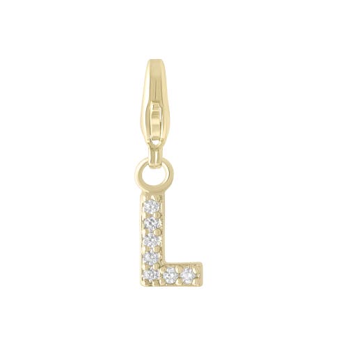 Electric Picks Initial Charm In Gold - L