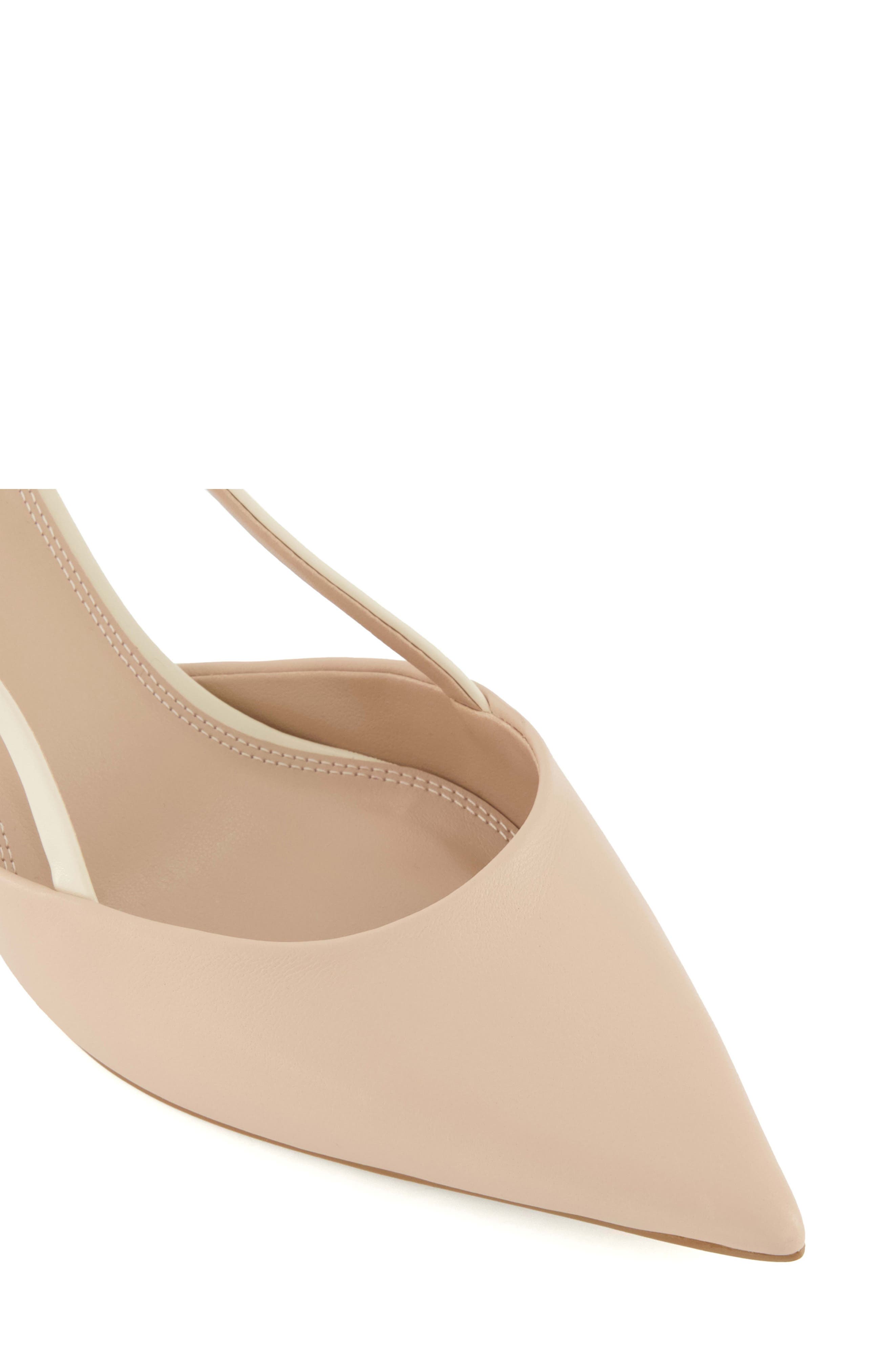 Dune London Classify Pointed Toe Slingback Pump, Alternate, color, Blush