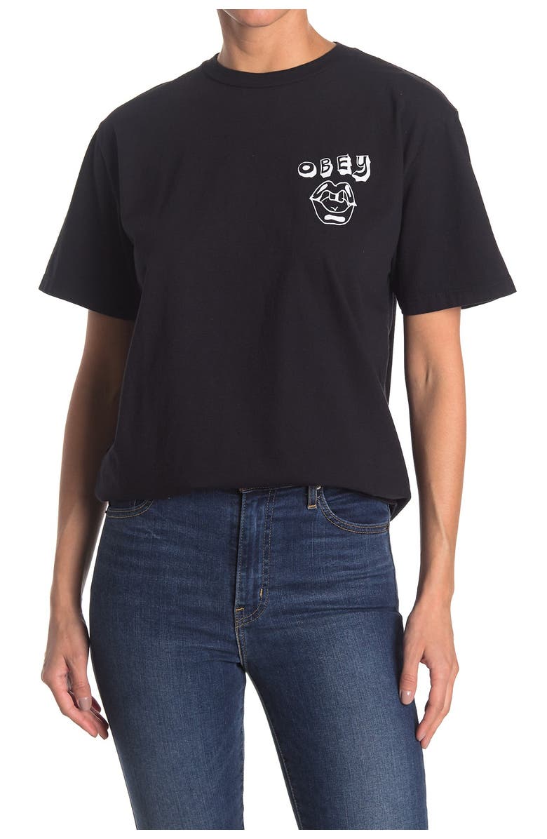 Obey Tropical Trouble 2 T-Shirt, Alternate, color, 