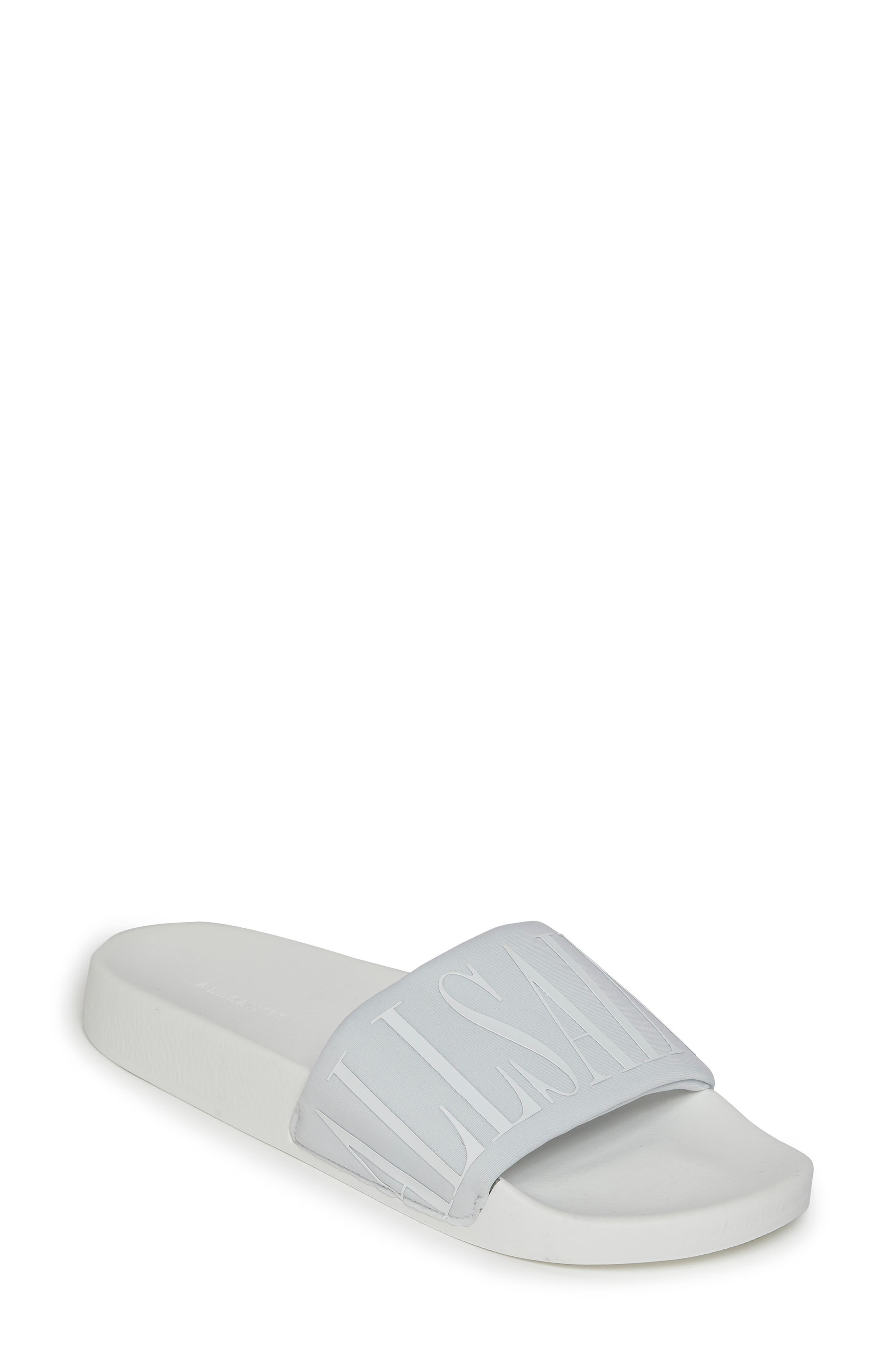 Signet Transfer Slide Sandal, Main, color, WHITE