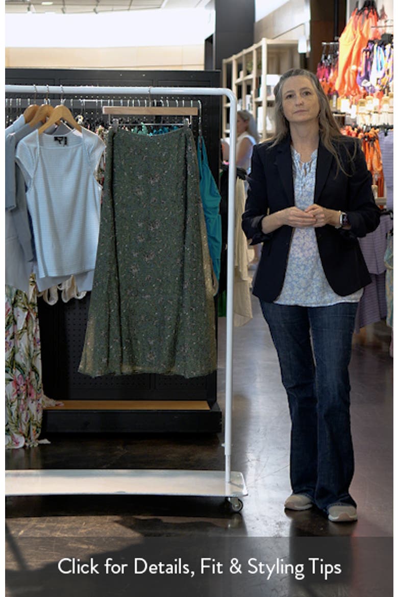 Versailles Floral Tiered Maxi Skirt video