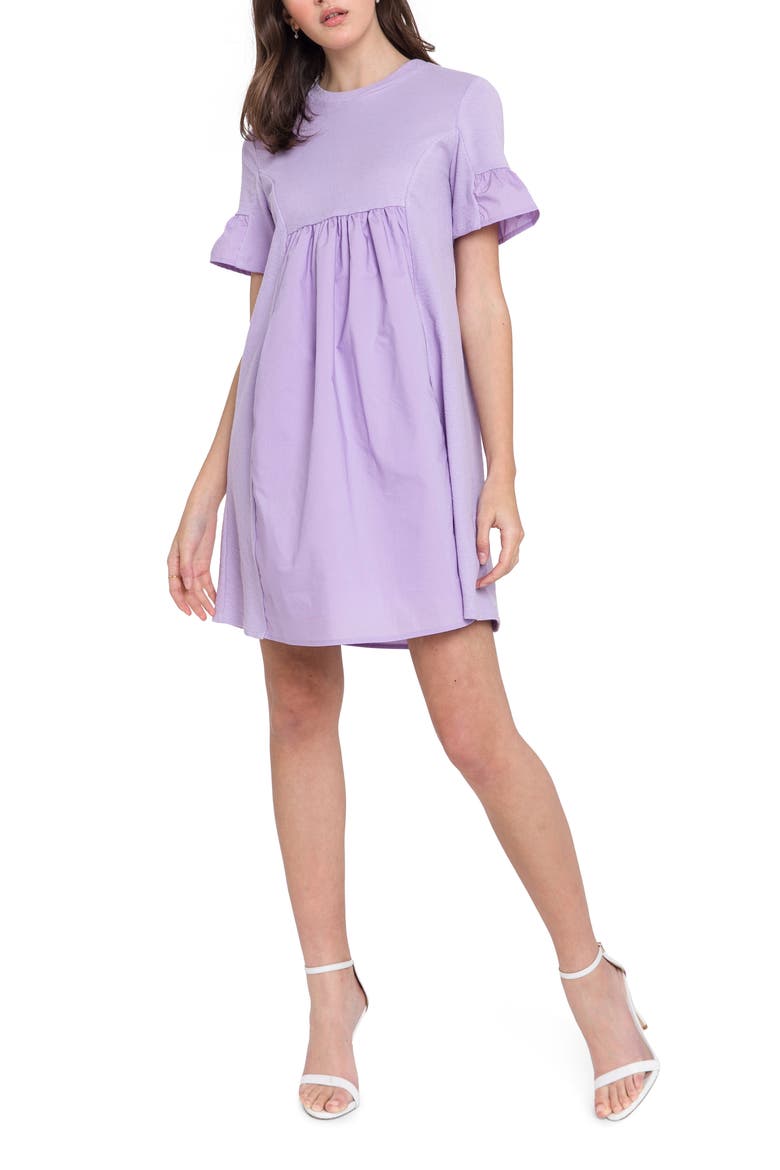 Solid Minidress, Alternate, color, LILAC