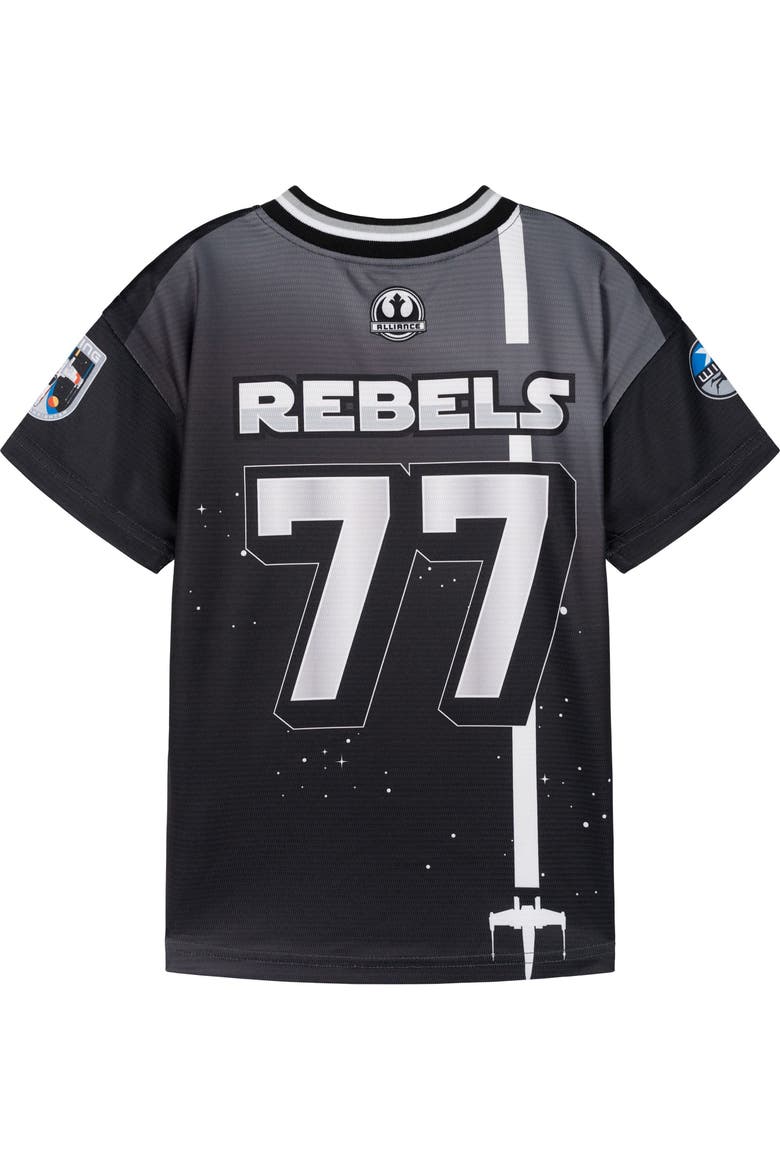 X-Wing Soccer Jersey, Alternate, color, X Wing Black Silver
