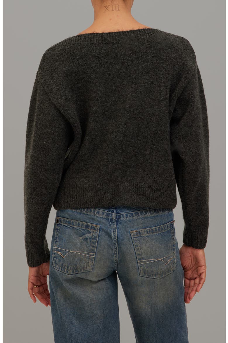 Palisades Boatneck Sweater, Alternate, color, BLACK
