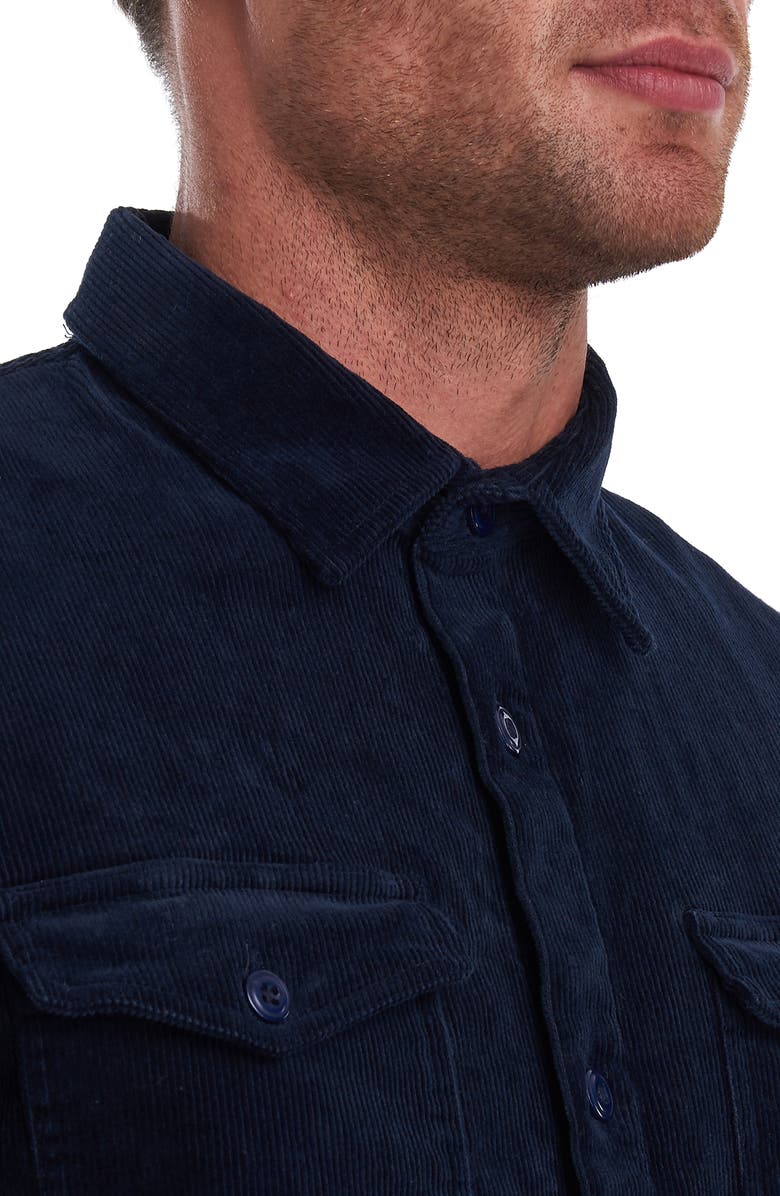 Barbour Corduroy Overshirt, Alternate, color, Navy