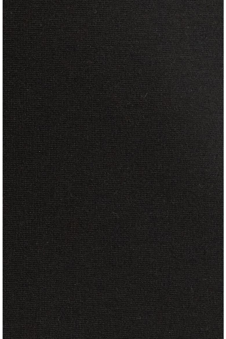 High Waist Double Knit Straight Leg Pants, Alternate, color, BLACK
