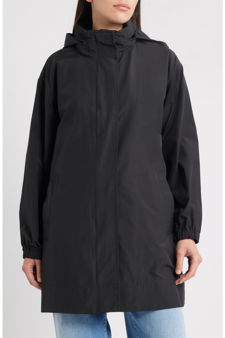 Stand Collar Jacket, Alternate, color, BLACK