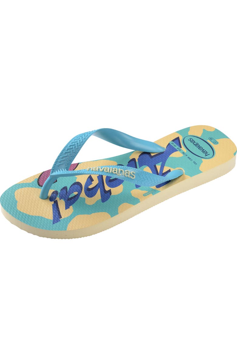 Havaianas x Disney Top Stitch Flip Flop, Alternate, color, Buttercream