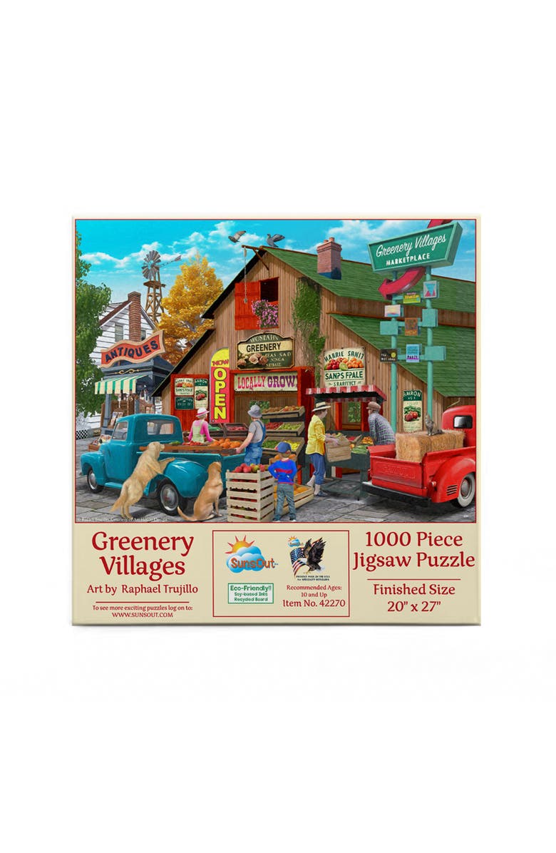 Sunsout Greenery Villages 1000 piece Jigsaw Puzzle for Adults, Alternate, color, Multicolor