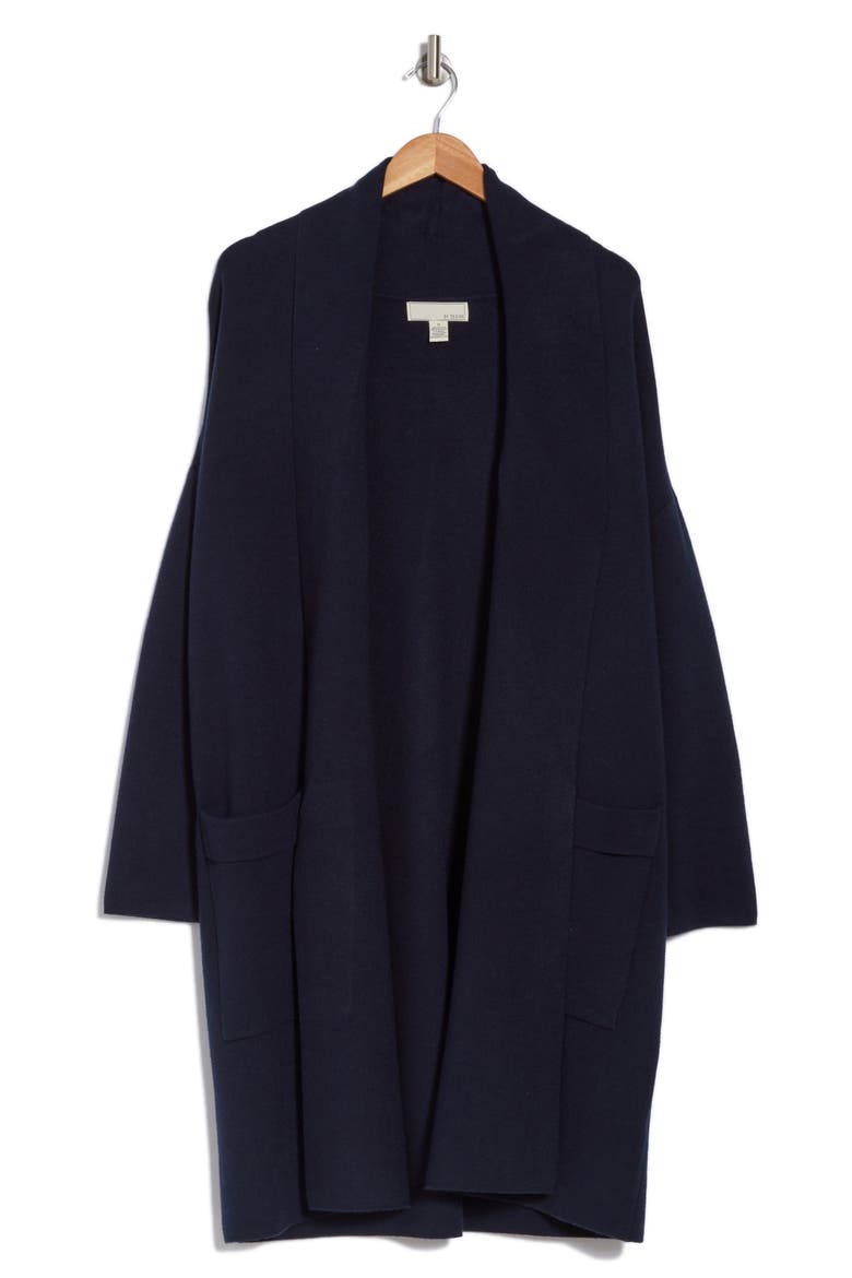 Alicia Open Front Cardigan, Alternate, color, NAVY BLAZER
