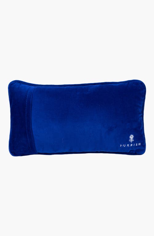 Furbish Nice Things Needlepoint Pillow In Blue