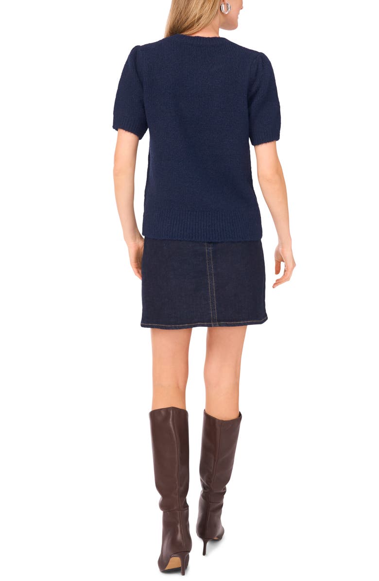 Vince Camuto Puff Sleeve Sweater, Alternate, color, Not So Navy