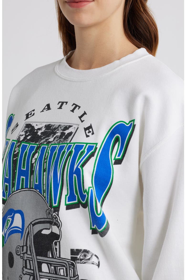 NFL Seahawks Conversion Graphic Sweatshirt, Alternate, color, WHITE